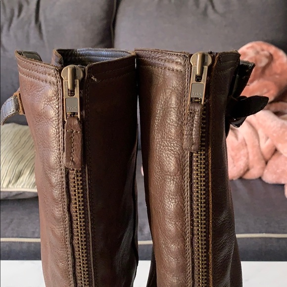 Steve Madden brown leather knee boots - Picture 5 of 7